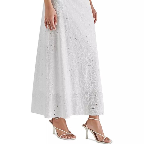 NWT Steve Madden Amalia Cotton Eyelet Maxi Skirt - Picture 3 of 10